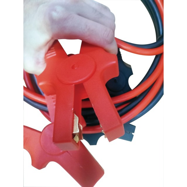 Cable de Demarrage 25 MM2 350A Pince Tole 100% Isolee 2X3,5M référence fournisseur 31370452